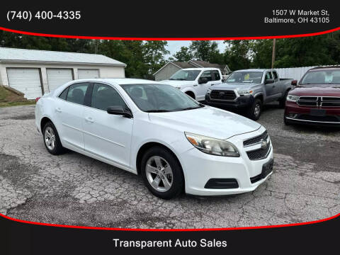 2013 Chevrolet Malibu for sale at Transparent Auto Sales LLC in Baltimore OH