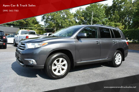 2011 Toyota Highlander for sale at Apex Car & Truck Sales in Apex NC