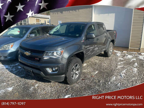 2016 Chevrolet Colorado for sale at Right Price Motors LLC in Cranberry PA