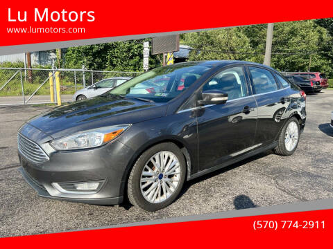 2015 Ford Focus for sale at Lu Motors in Moosic PA