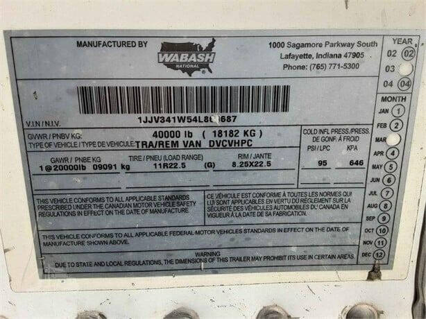 2004 Wabash Dry Van