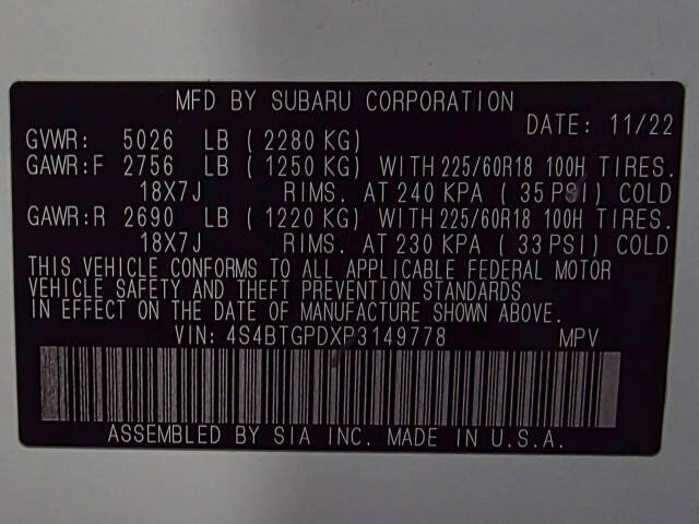 2023 Subaru Outback Touring XT