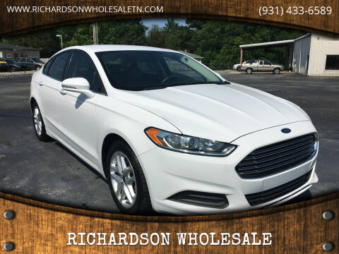 2015 Ford Fusion for sale at RICHARDSON WHOLESALE in Fayetteville TN