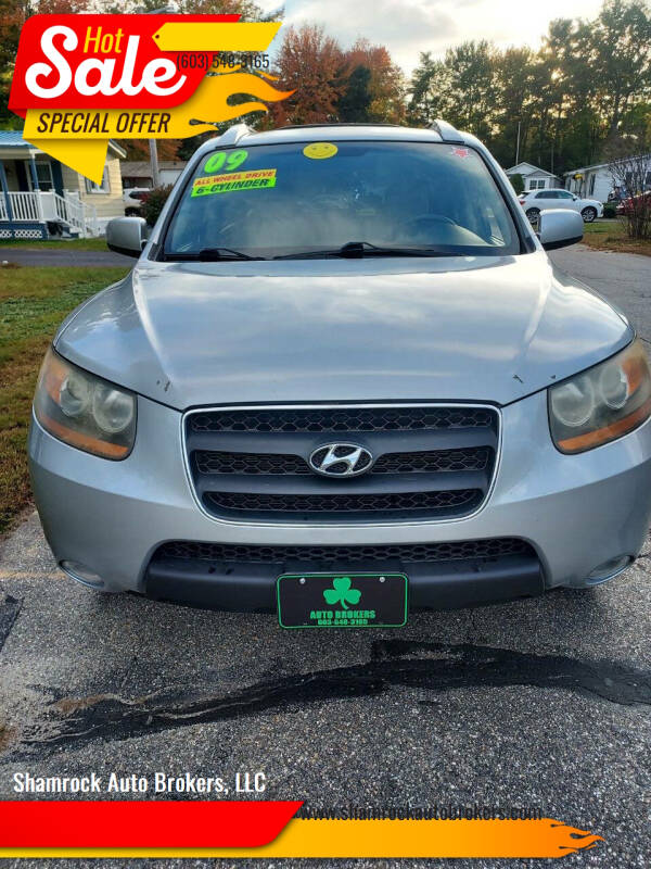 2009 Hyundai Santa Fe for sale at Shamrock Auto Brokers, LLC in Belmont NH