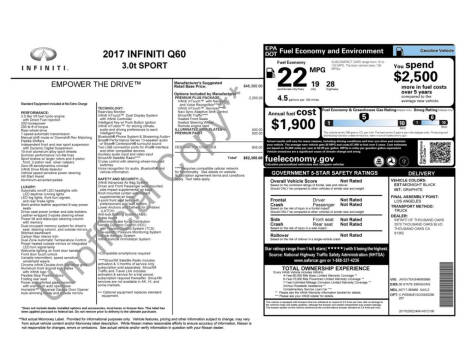2017 Infiniti Q60 3.0T Premium