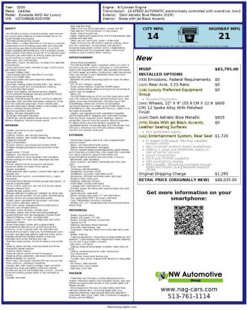 2020 Cadillac Escalade Luxury