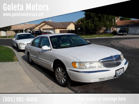 2000 Lincoln Continental for sale at Goleta Motors in Goleta CA