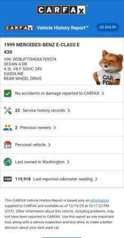 1999 Mercedes-Benz E-Class E 430