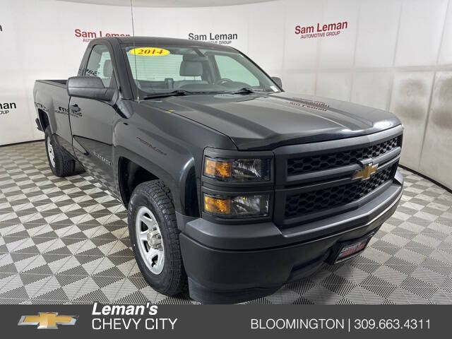 Used 2014 Chevrolet Silverado 1500 Work Truck 1WT with VIN 1GCNCPEH6EZ319734 for sale in Bloomington, IL