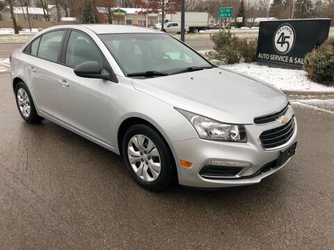 2015 Chevrolet Cruze for sale at Station 45 AUTO REPAIR AND AUTO SALES in Allendale MI