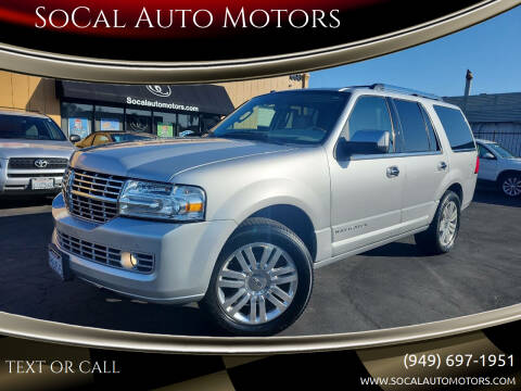 2013 Lincoln Navigator for sale at SoCal Auto Motors in Costa Mesa CA