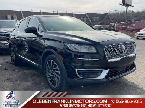 2019 Lincoln Nautilus for sale at Ole Ben Franklin Motors KNOXVILLE - Clinton Highway in Knoxville TN
