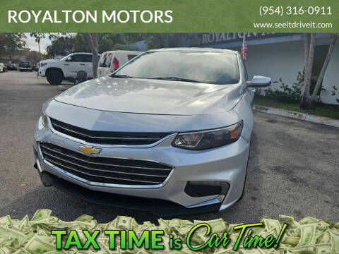 2018 Chevrolet Malibu for sale at ROYALTON MOTORS in Plantation FL