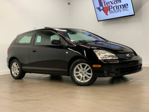 2002 Honda Civic for sale at Texas Prime Motors in Houston TX