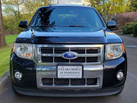 2012 Ford Escape for sale at CLEAR CHOICE AUTOMOTIVE in Milwaukie OR