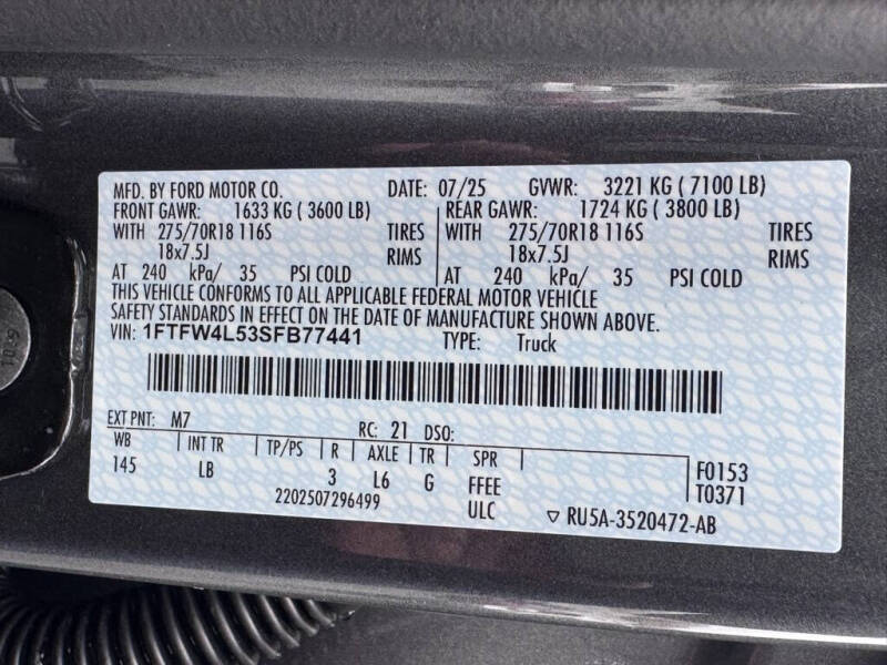 2025 Ford F-150 Tremor