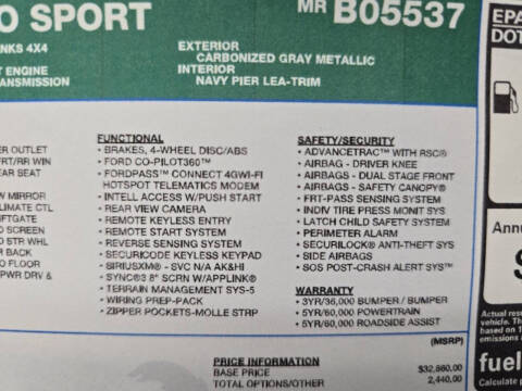 2021 Ford Bronco Sport Outer Banks