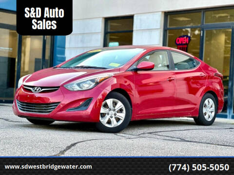 2016 Hyundai Elantra for sale at S&D Auto Sales in West Bridgewater MA