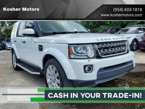 2016 Land Rover LR4 for sale at Kosher Motors in Hollywood FL