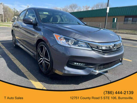 2016 Honda Accord for sale at T AUTO SALES LLC in Burnsville MN