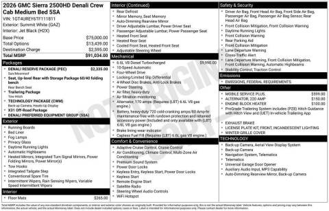 2026 GMC Sierra 2500HD