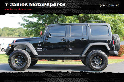 2014 Jeep Wrangler Unlimited for sale at T James Motorsports in Gibsonia PA