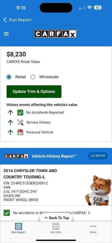 2014 Chrysler Town and Country Touring-L
