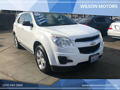 2010 Chevrolet Equinox for sale at WILSON MOTORS in Stockton CA