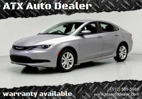 2015 Chrysler 200 for sale at ATX Auto Dealer in Kyle TX