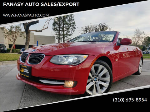 2012 BMW 3 Series for sale at FANASY AUTO SALES/EXPORT in Yorba Linda CA