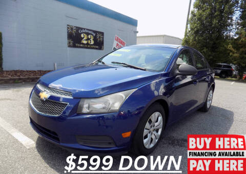 2013 Chevrolet Cruze for sale at Pro-Motion Motor Co in Lincolnton NC