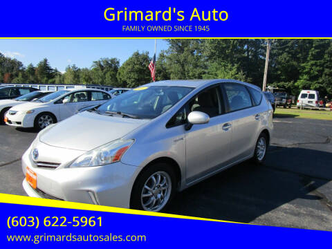 2012 Toyota Prius v for sale at Grimard's Auto in Hooksett NH