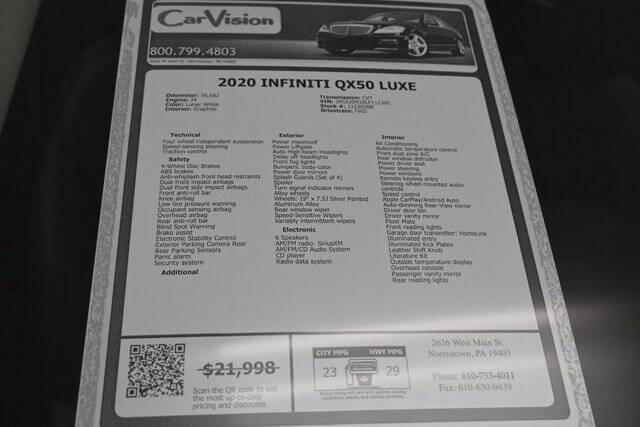 2020 Infiniti QX50 Luxe