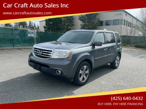 2013 Honda Pilot for sale at Car Craft Auto Sales Inc in Lynnwood WA