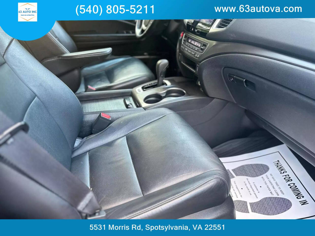 2016 Honda Pilot for sale at 63 Auto Inc in Spotsylvania, VA