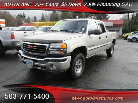 2005 GMC Sierra 2500HD for sale at Auto Lane in Portland OR