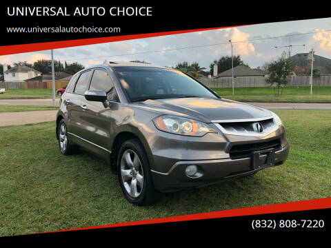 2007 Acura RDX for sale at UNIVERSAL AUTO CHOICE in Houston TX