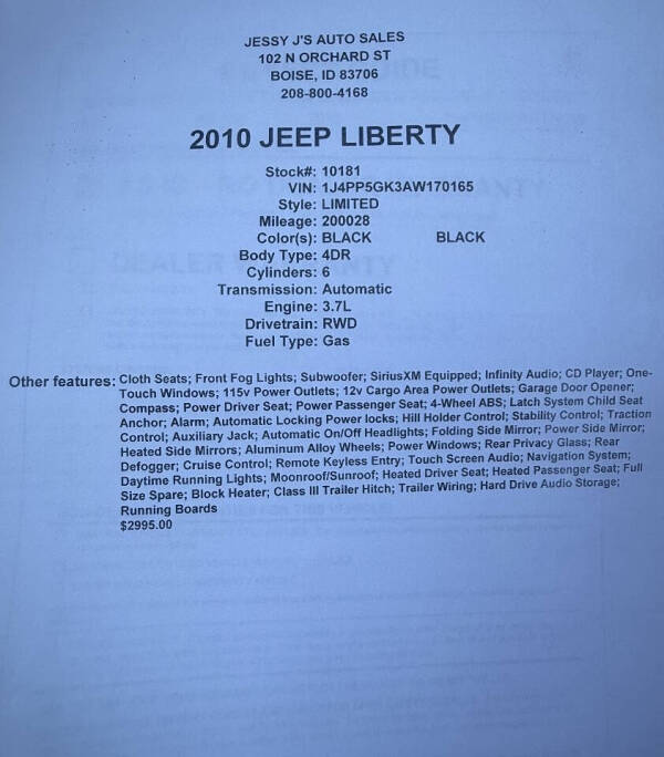 2010 Jeep Liberty Limited