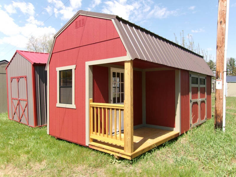 10 x 20 lofted barn w/side porch pkg
