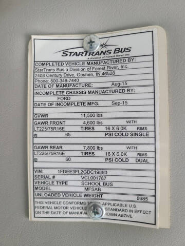 2016 Ford E-Series E-350 SD