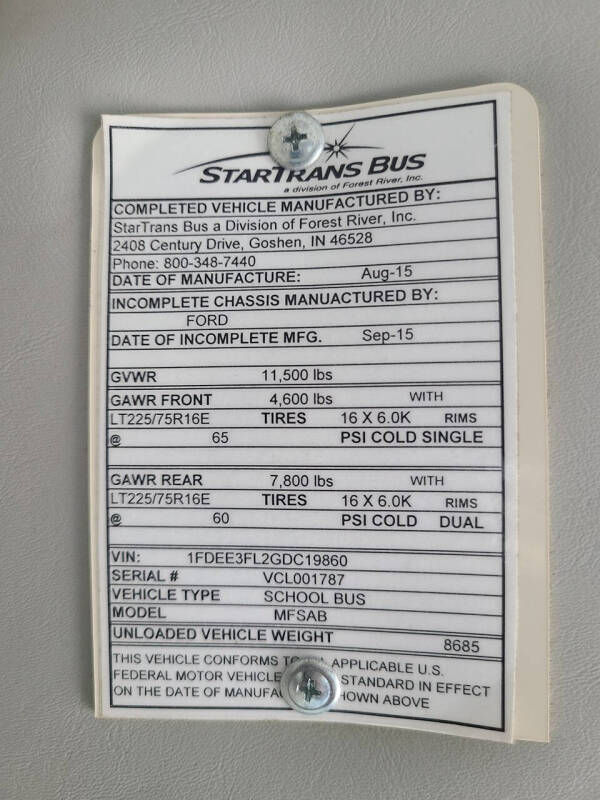 2016 Ford E-Series E-350 SD