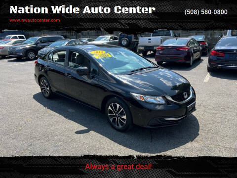 2014 Honda Civic for sale at Nation Wide Auto Center in Brockton MA