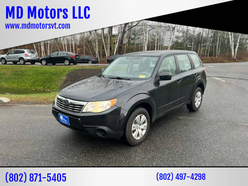 2010 Subaru Forester for sale at MD Motors LLC in Williston VT
