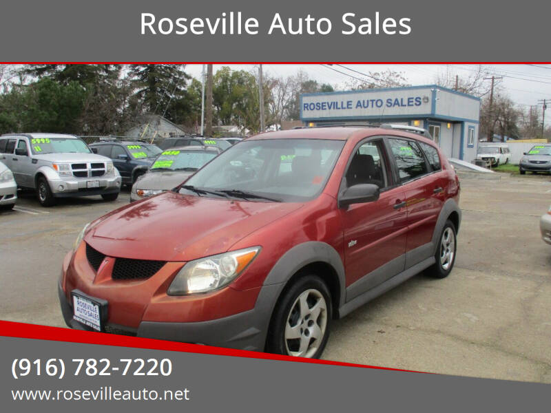2004 Pontiac Vibe for sale at Roseville Auto Sales in Roseville CA