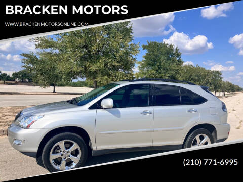 2008 Lexus RX 350 for sale at BRACKEN MOTORS in San Antonio TX