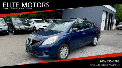 2012 Nissan Versa for sale at ELITE MOTORS in West Haven CT