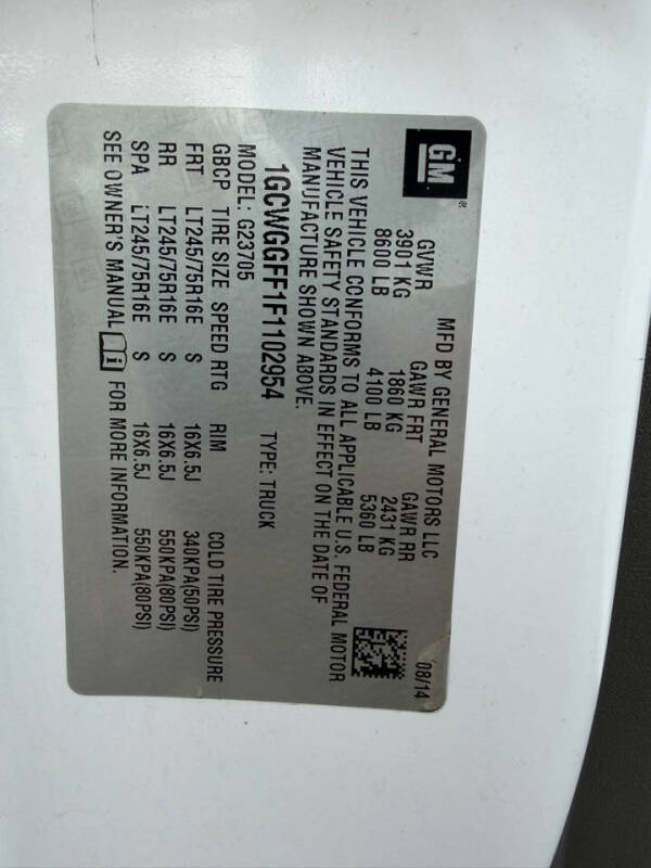 2015 Chevrolet Express 2500