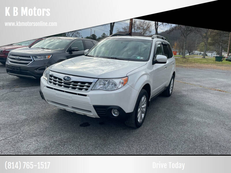 2013 Subaru Forester for sale at K B Motors in Clearfield PA