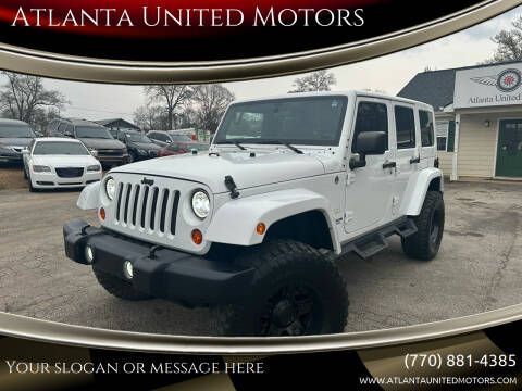2011 Jeep Wrangler Unlimited for sale at Atlanta United Motors in Jefferson GA