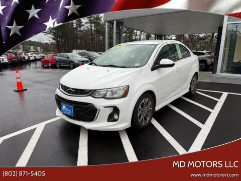 2019 Chevrolet Sonic for sale at MD Motors LLC in Williston VT